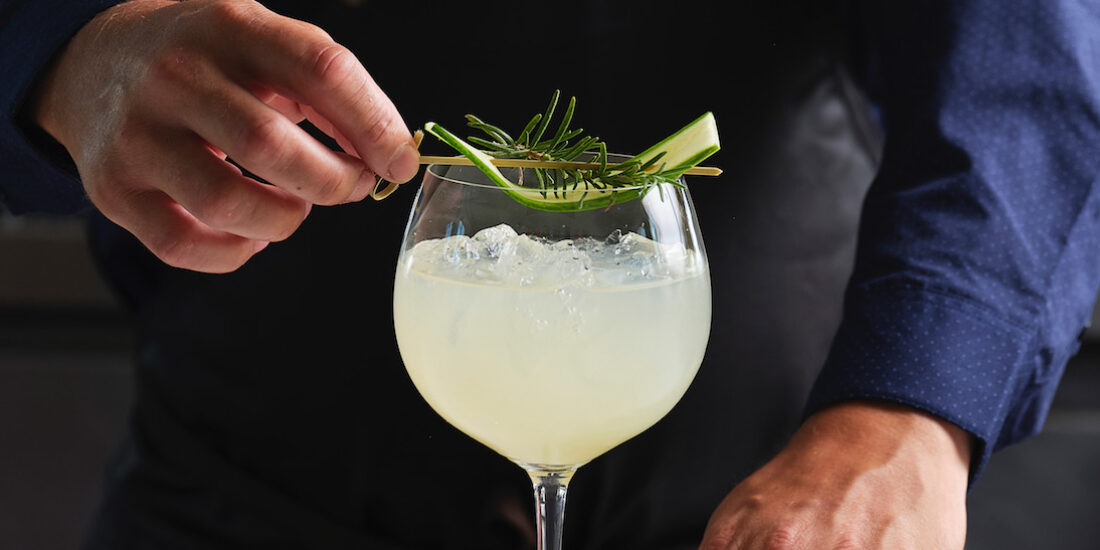 Cocktails at Intrepid Restaurant Bermuda - Hamilton Princess