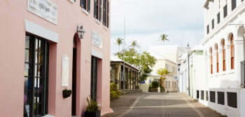 Bermuda island streets and buildings