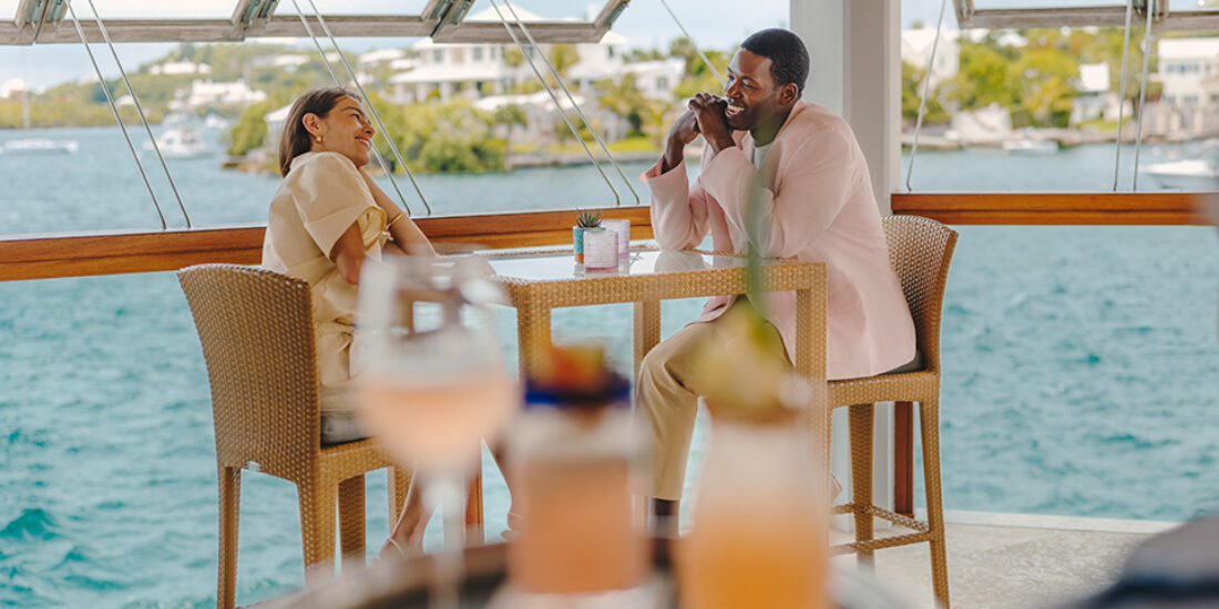 Dining at 16O9 Restaurant at the Hamilton Princess, Bermuda