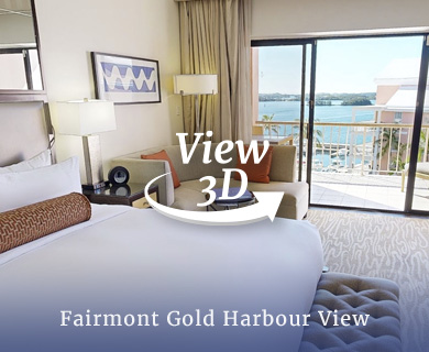 Fairmont Gold Harbour View Room 3D - Hamilton Princess Bermuda