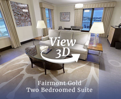 Fairmont Gold Two Bedroomed Suite 3D - Hamilton Princess Bermuda