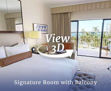 Signature Room with Balcony 3D - Hamilton Princess Bermuda