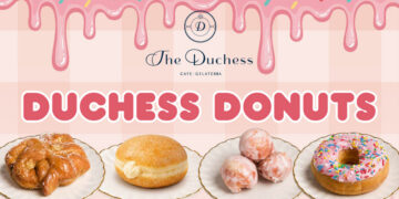 Duchess Donuts now available at the Duchess Café & Gelateria