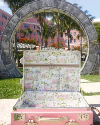 Classic Bermuda, reimagined for modern travellers. ⚓🌴⛵ Hamilton Princess, @SteamLineLuggage, and @RileySheehey present a suitcase that blends high design with Bermudaful inspiration. Our limited-edition travel collection is now available for purchase at our Link in Bio. #HamiltonPrincess