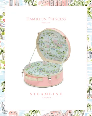 Pretty in pink, packed to perfection. 💕👑🌴 @PrincessBermuda’s newest collaboration is here: a custom-designed @SteamLineLuggage travel collection, inspired by Bermuda’s iconic Hamilton Princess and illustrated by the talented @RileySheehey. This one-of-a-kind collection combines SteamLine’s timeless craftsmanship with The Pink Palace’s signature hue. Inspired by Riley’s own time on the island, each piece in this limited-edition collection brings the beauty of Bermuda to life. Open them up to find detailed illustrations of Bermuda’s stunning scenery—pastel rooftops, swaying palms, turquoise waters and our legendary hotel itself.

Tap our Link in Bio to explore the full collection and begin planning your next stylish escape to paradise today. #HamiltonPrincess